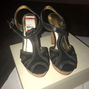 Coach leather heels